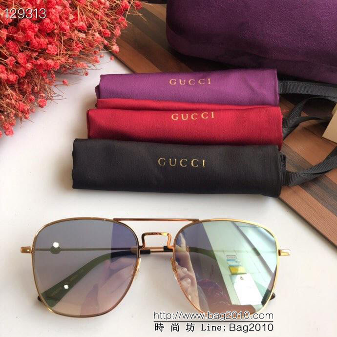 GUCCI古馳 GG0219 新款 男女款 時尚搭配 百搭太陽鏡  lly1513